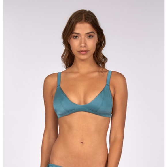 sol searcher fixed triangle bikini top